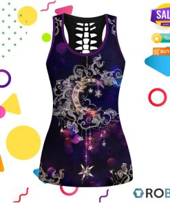 Hippie Mandala Hollow Tanktop and Legging Set