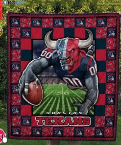 Houston Texans Football Quilt Blanket Houston Texans Football Quilt Blanket