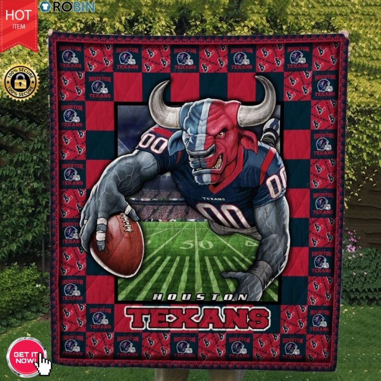 Houston Texans Football Quilt Blanket
