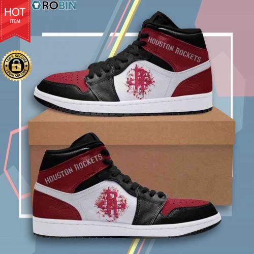 Houston Rockets Nba Shoes - Jordan 1 High Sneaker | RobinPlaceFabrics ...