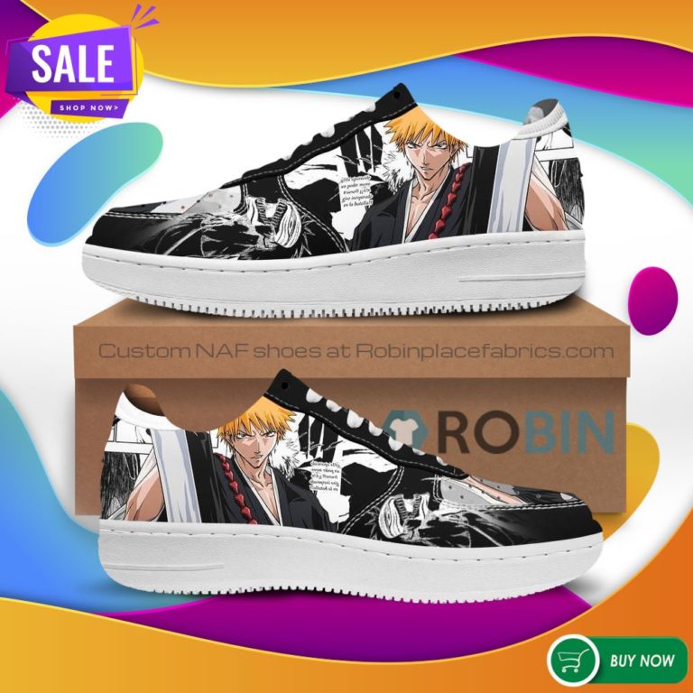 Ichigo Air Force Sneakers Bleach Anime NAF Shoes