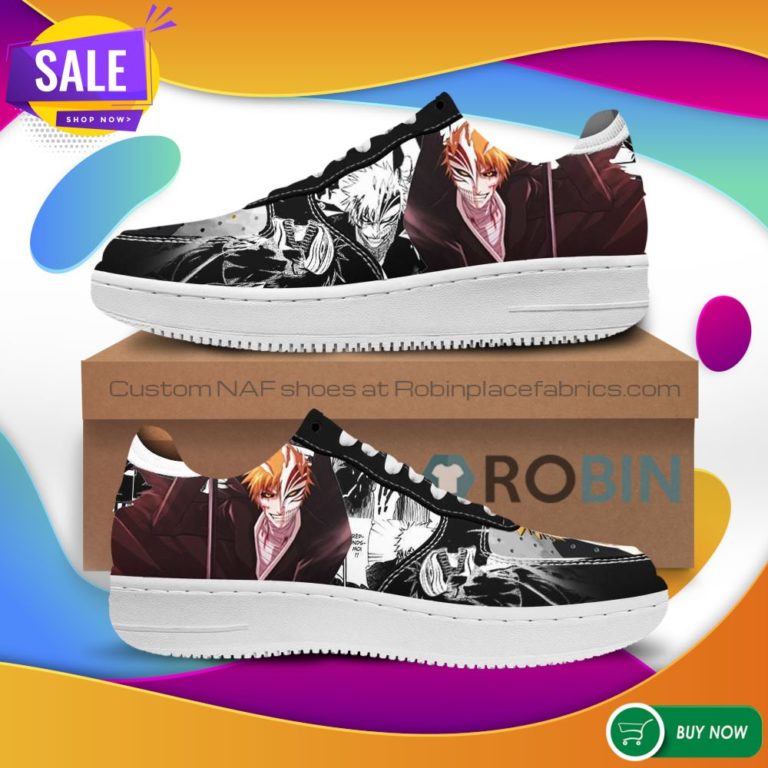 Ichigo Hollow Air Force Sneakers Bleach Anime NAF Shoes