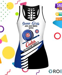 In Souls Some Girls Chicago Cubs Hollow Tanktop & Legging Set In Souls Some Girls Chicago Cubs Hollow Tanktop & Legging Set