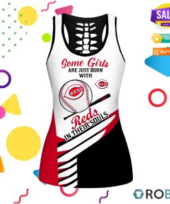 In Souls Some Girls Cincinnati Reds Hollow Tanktop & Legging Set In Souls Some Girls Cincinnati Reds Hollow Tanktop & Legging Set