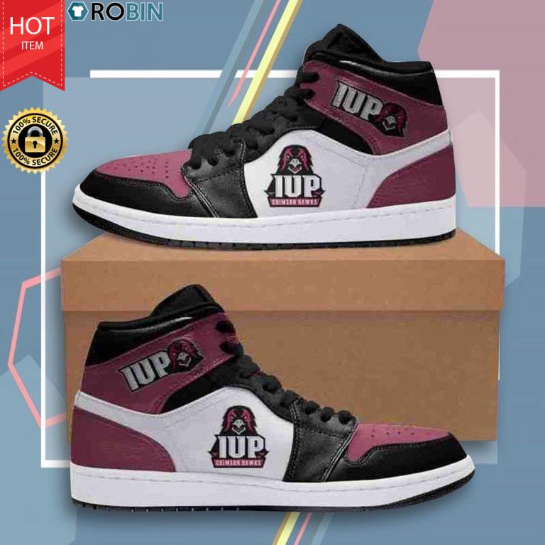Indiana University Of Pennsylvania Crimson Hawks Shoes – Jordan 1 High Sneaker