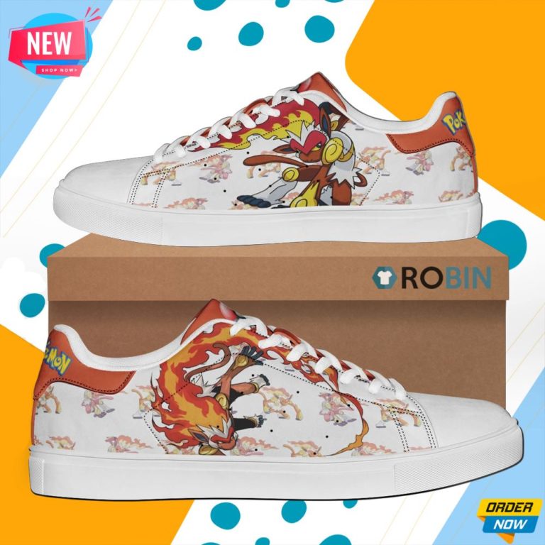 Infernape Skate Shoes Pokemon Stan Smith Shoes
