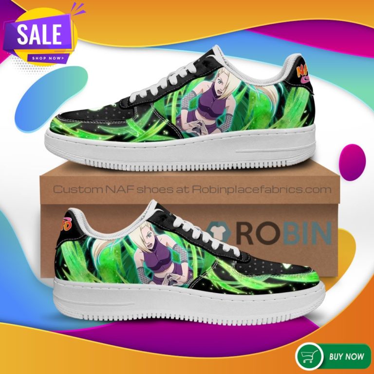 Ino Yamanaka Air Force Sneakers Custom Naruto Anime NAF Shoes Leather