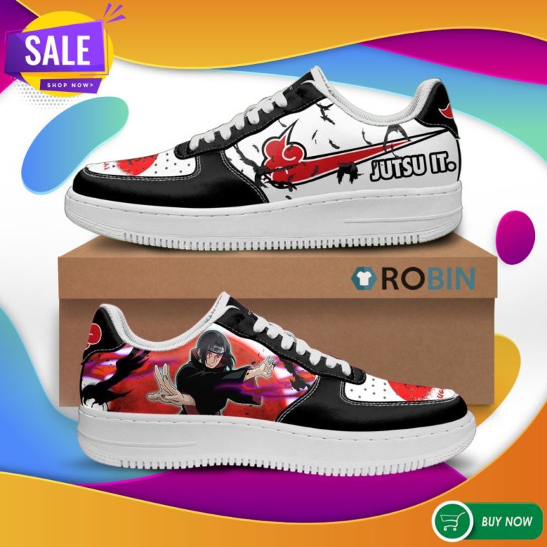 Itachi Air Force Shoes Akatsuki Jutsu It Naruto Anime Custom NAF Shoes