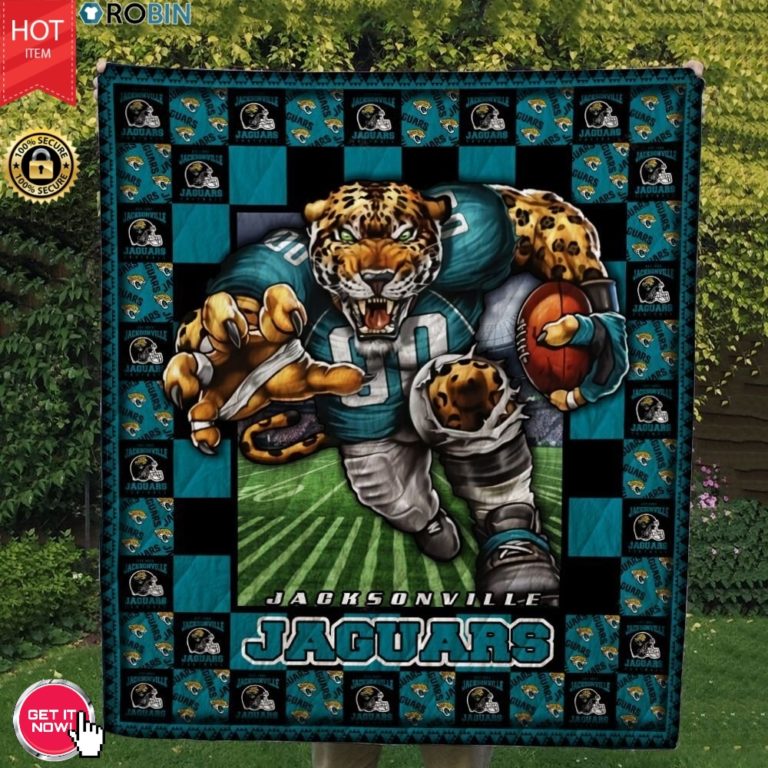 Jacksonville Jaguars Football Quilt Blanket