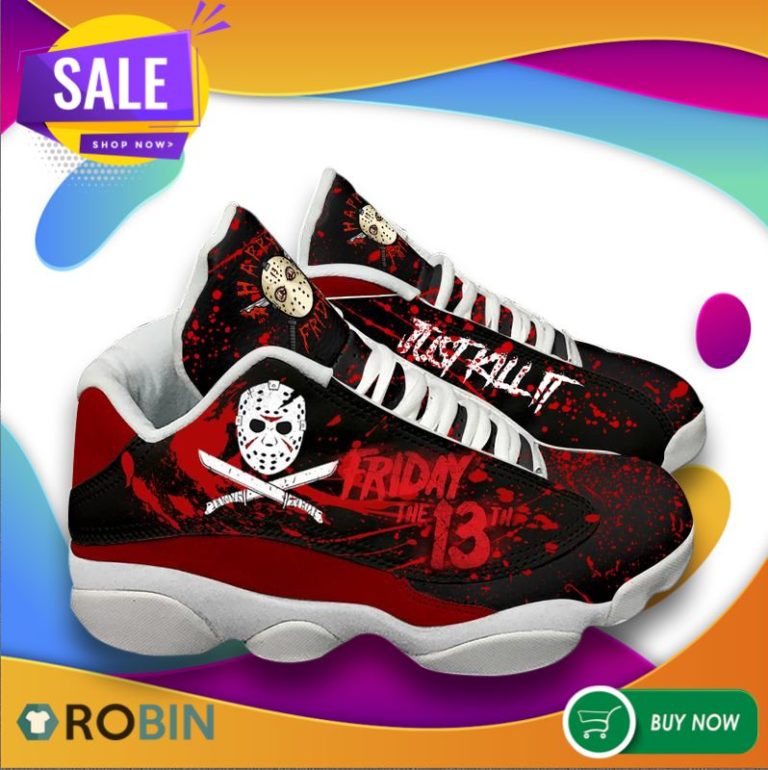 Jason Voorhees Halloween Shoes Air Jordan 13 Sneakers