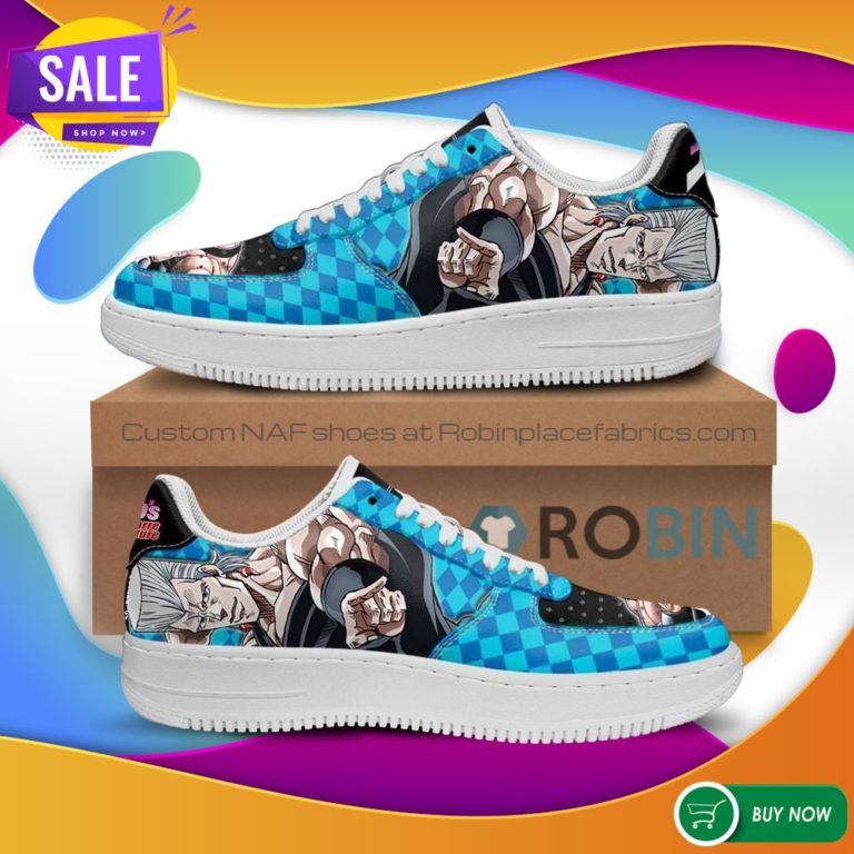 Jean Pierre Polnareff Air Force Sneakers JoJo Anime NAF Shoes