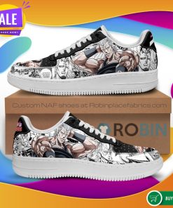 Jean Pierre Polnareff Air Force Sneakers Manga Style JoJo’s Anime NAF Shoes