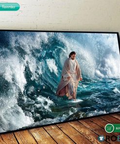 Jesus He Walks On Water Poster And Canvas