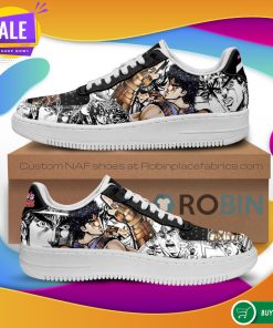 Jonathan Joestar Air Force Sneakers Manga Style JoJo’s Anime NAF Shoes