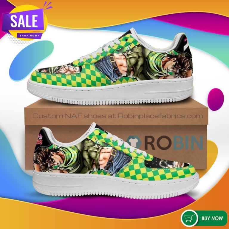 Joseph Joestar Air Force Sneakers JoJo Anime NAF Shoes