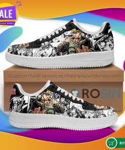 Jotaro Kujo Air Force Sneakers Manga Style JoJo’s Anime NAF Shoes