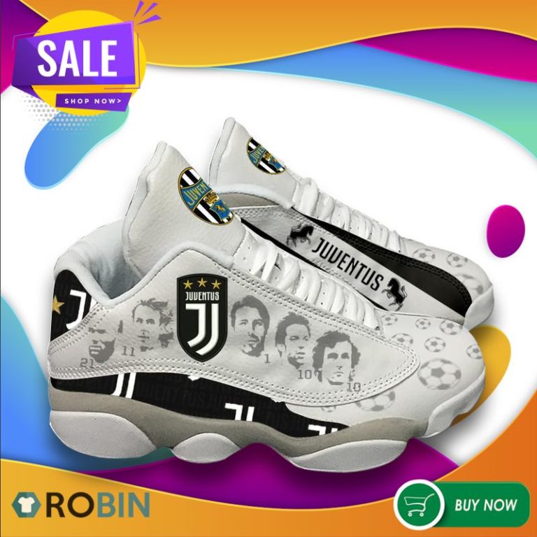 Juventus Football Team Air Jordan 13 Sneakers