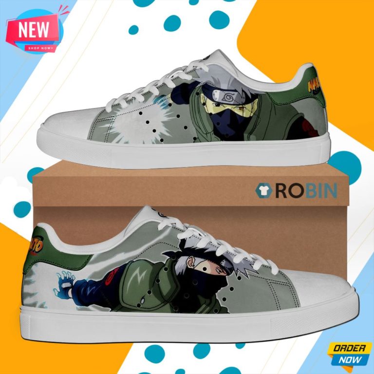 Kakashi Skate Shoes Naruto Anime Custom Sneaker