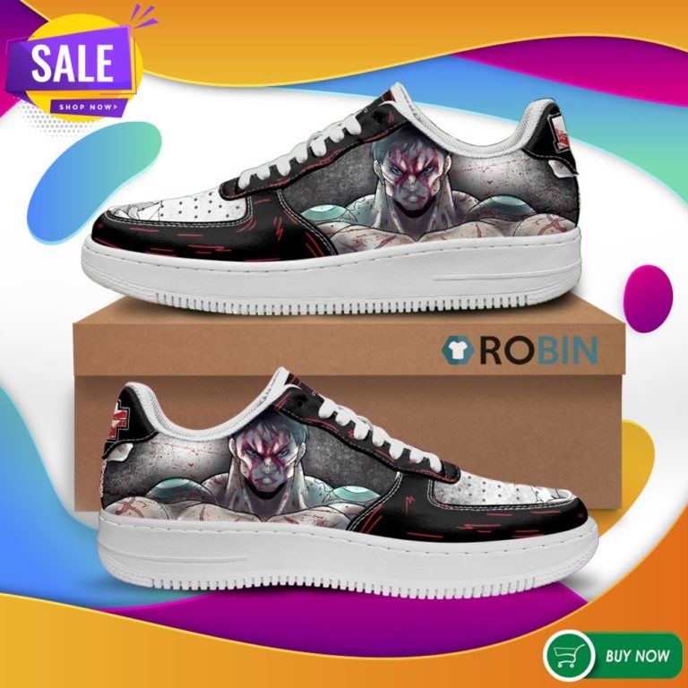 Kaoru Hanayama Air Force Sneakers Baki Custom Anime Custom NAF Shoes