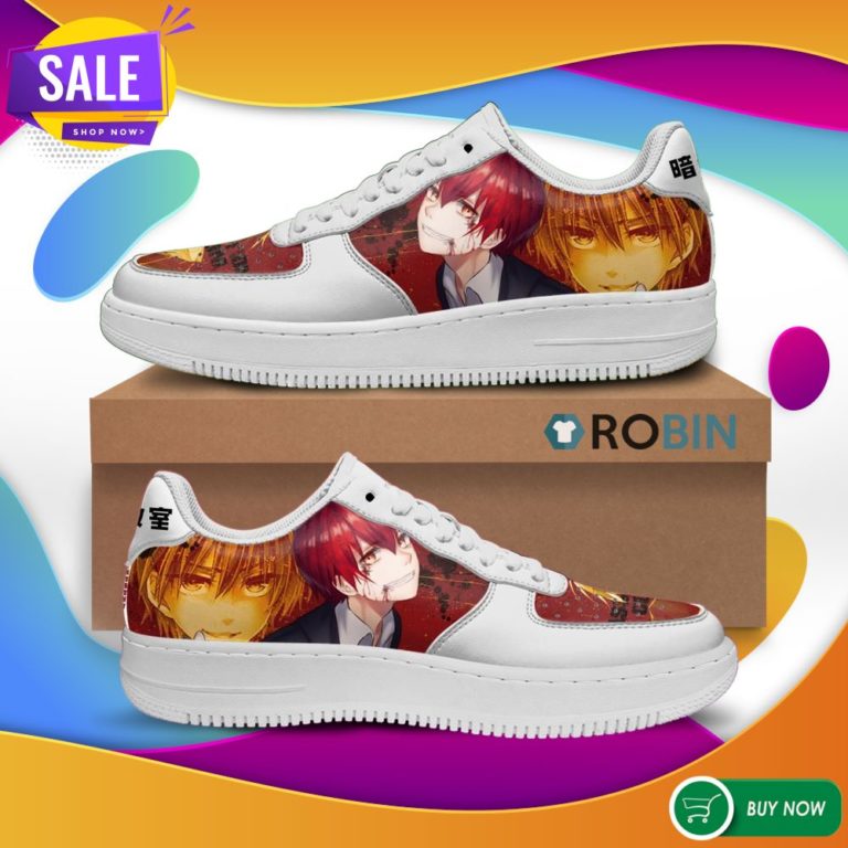 Karma Akabane Air Force Sneakers Assassination Classroom Anime Custom NAF Shoes