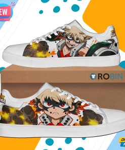 Katsuki Bakugou Skate Shoes My Hero Academia Stan Smith Shoes Katsuki Bakugou Skate Shoes My Hero Academia Stan Smith Shoes