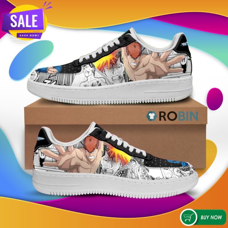 Kazuma Kuwabara Air Force Sneakers Yu Yu Hakusho Anime Manga Shoes