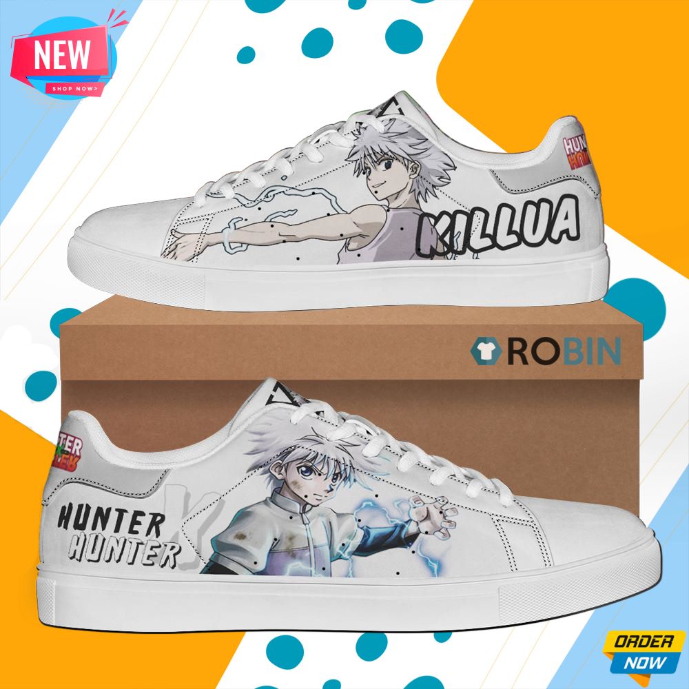 Killua Skate Shoes Hunter X Hunter Anime Sneaker - RobinPlaceFabrics