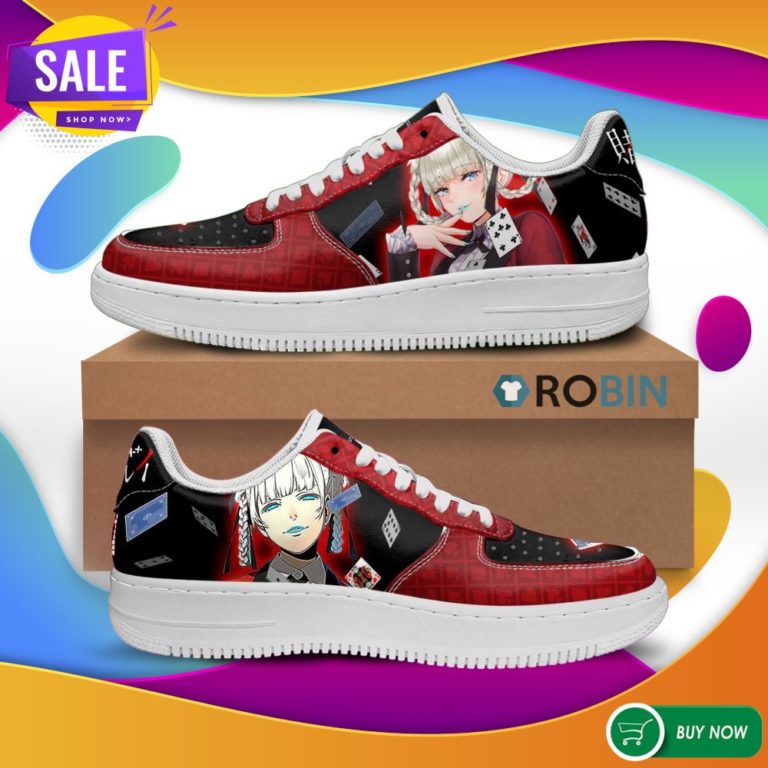 Kirari Momobami Air Force Sneakers Kakegurui Anime Custom NAF Shoes