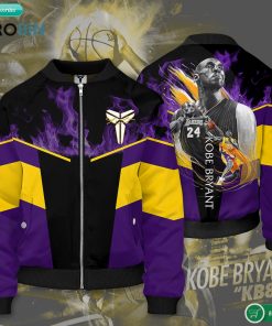 Kobe Bryant LAL Bomber Jacket 3D