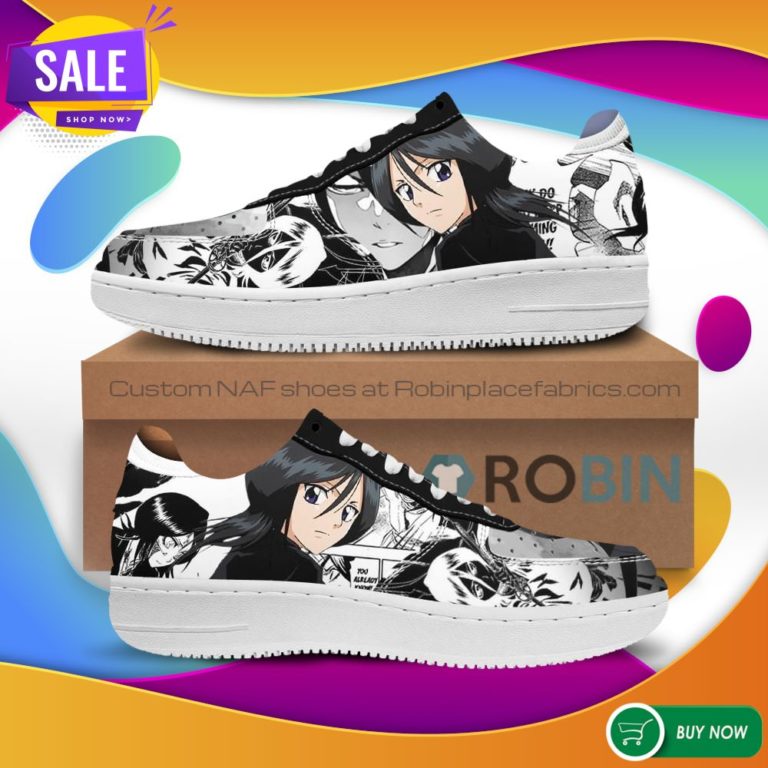 Kuchiki Rukia Air Force Sneakers Bleach Anime NAF Shoes