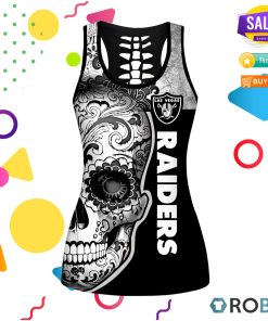Las Vegas Raiders New Skull Hollow Tanktop & Legging Set