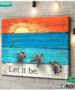 Let It Be Turtle Poster And Canvas Let It Be Turtle Poster And Canvas