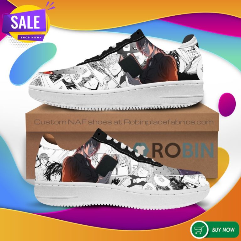 Light Yagami Air Force Sneakers Death Note Anime NAF Shoes