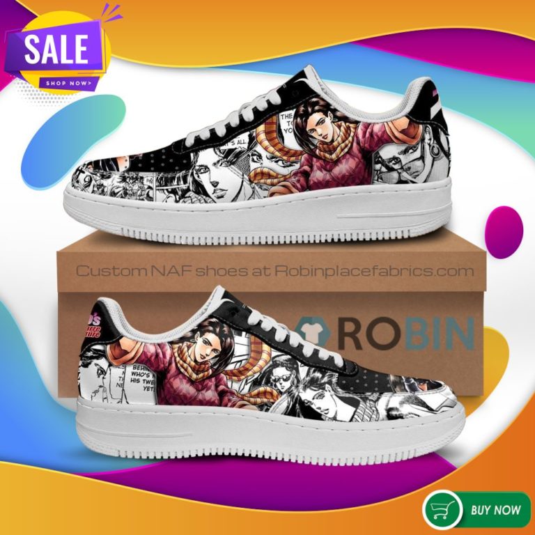 Lisa Lisa Air Force Sneakers Manga Style JoJo’s Anime NAF Shoes