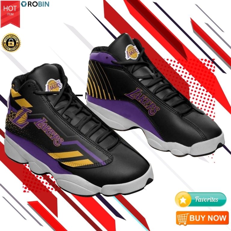 Los Angeles Lakers Football Team Sneakers Jordan 13 Shoes