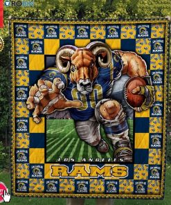 Los Angeles Rams Football Quilt Blanket Los Angeles Rams Football Quilt Blanket
