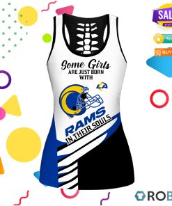 Los Angeles Rams In Souls Some Girls Hollow Tanktop & Legging Set Los Angeles Rams In Souls Some Girls Hollow Tanktop & Legging Set