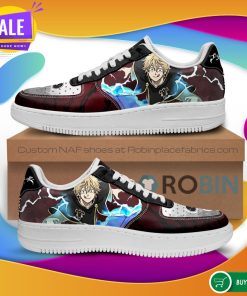 Luck Voltia Air Force Sneakers Black Bull Knight Black Clover Anime NAF Shoes