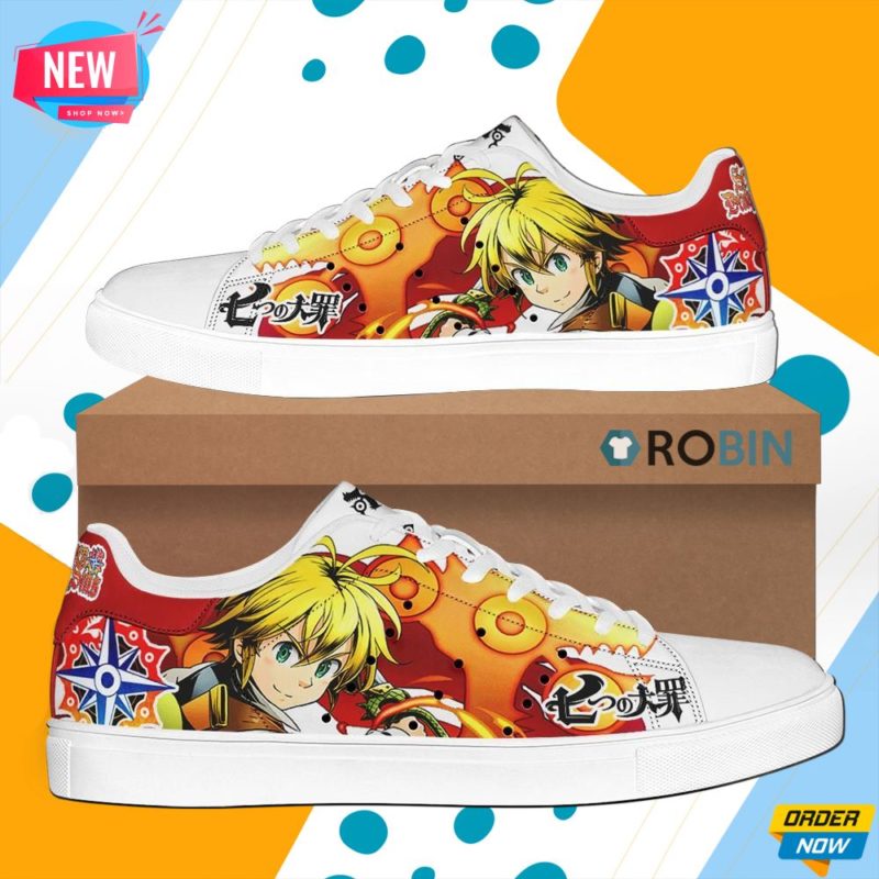 Meliodas Skate Shoes The Seven Deadly Sins Anime Custom Sneakers