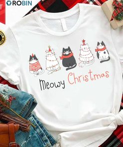 Meowy Christmas T Shirt