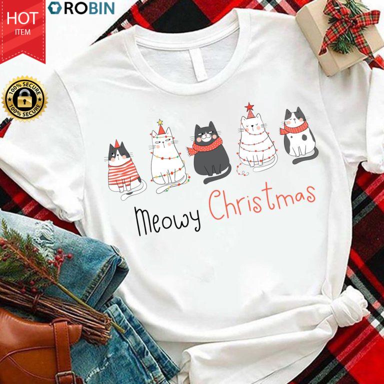 Meowy Christmas T Shirt