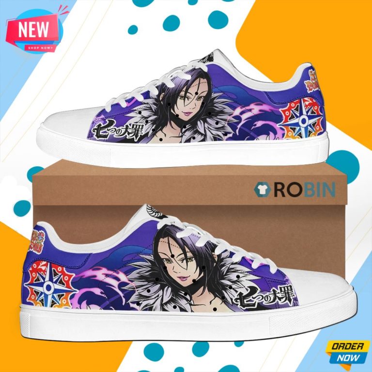 Merlin Skate Shoes The Seven Deadly Sins Anime Custom Sneakers