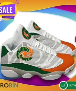 Miami Hurricanes University Of Miami Air Jordan 13 Sneakers