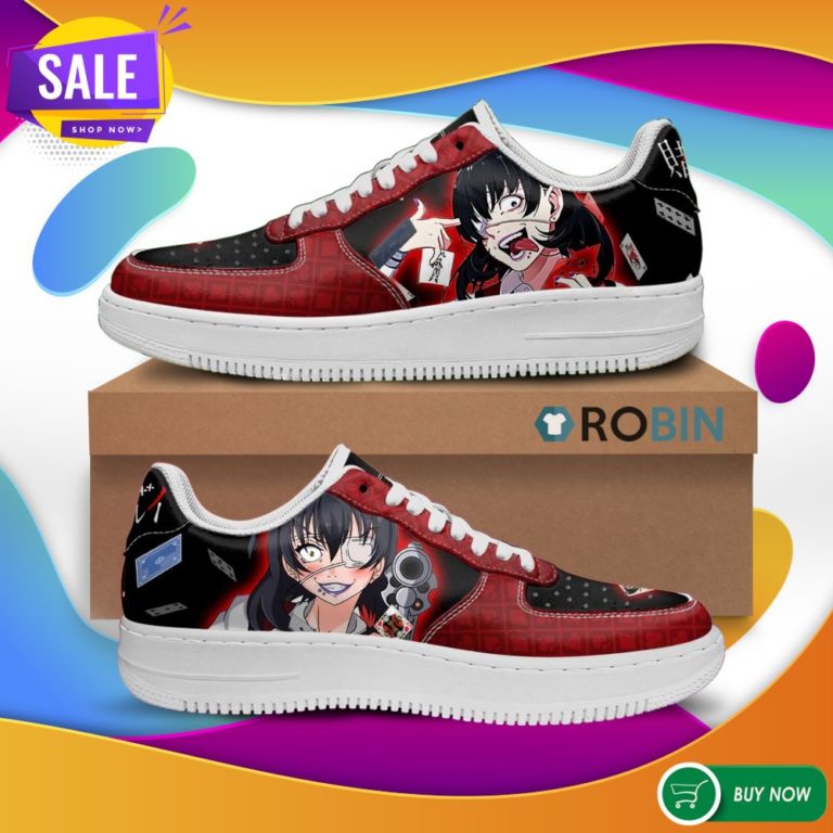 Midari Ikishima Air Force Shoes Kakegurui Anime Sneakers