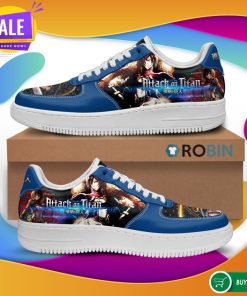 Mikasa Ackerman Attack On Titan Air Force Sneakers AOT Anime Custom NAF Shoes