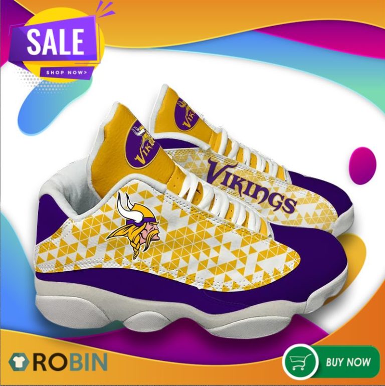 Minnesota Vikings Shoes Air Jordan 13 Sneakers