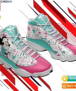 Minnie Mouse Nurse Sneakers Disney Jordan 13 Shoes
