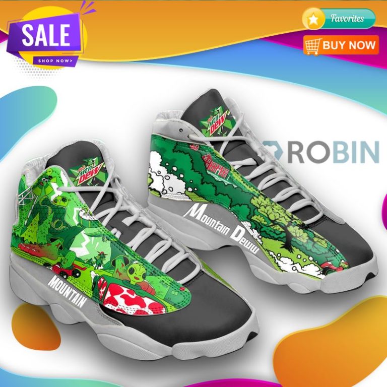Mountain Dew Air Jordan 13 Shoes