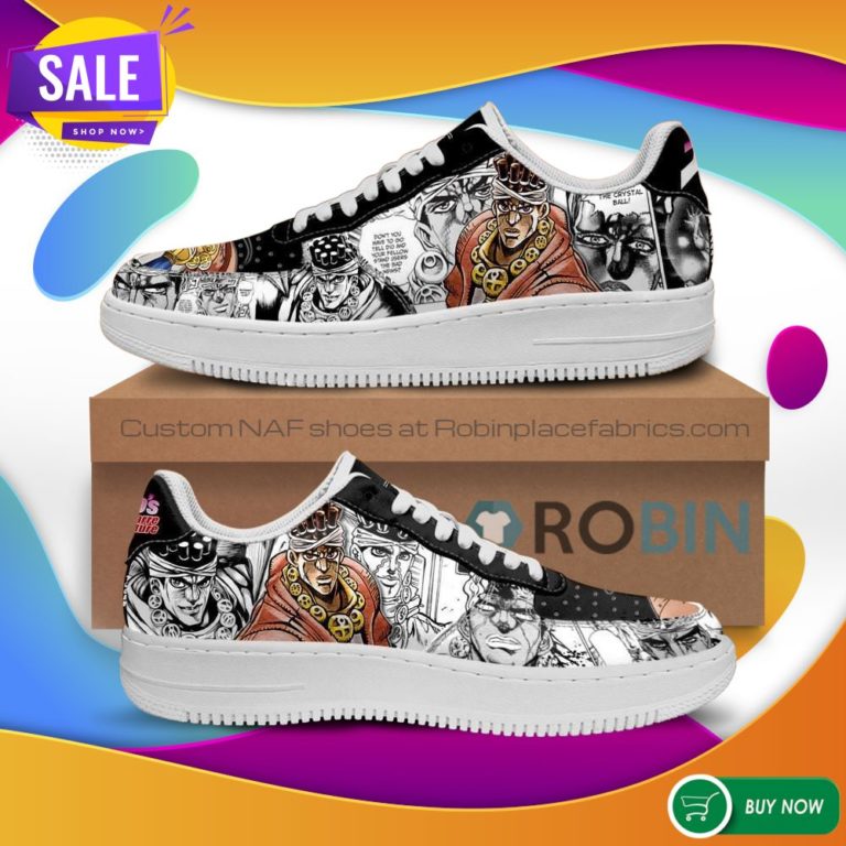 Muhammad Avdol Air Force Sneakers Manga Style JoJo’s Anime NAF Shoes