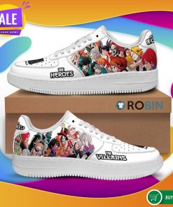 My Hero Academia Air Force Shoes Hero Team Vs Villian Team